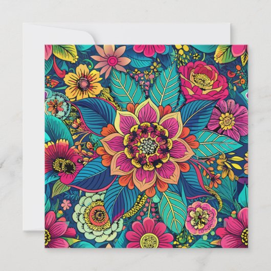 Blumenfreude Einladung (Vorderseite)