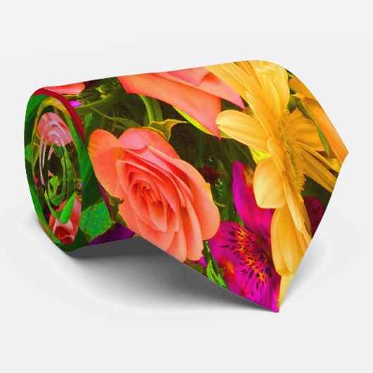 Blumenfreude Krawatte (Gerollt)