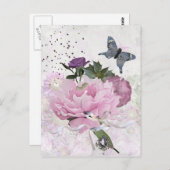 Blumenfreude Postkarte (Vorne/Hinten)