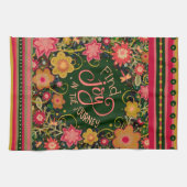 Blumenfreude Zitat Hübsch Stripe Dragonfly Geschirrtuch (Horizontal)