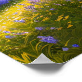 Blumenfreuden, Atemberaubendes grünes Tal Poster (Ecke)