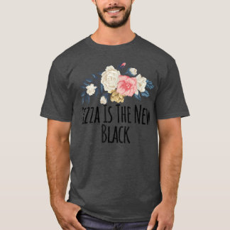 Blumenfreudige Blume Pizza ist das neue Schwarze S T-Shirt