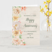 Blumenfreund und seine Ehefrau Jahrestag Karte (Gelbe Blume)