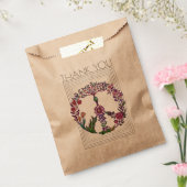 Blumenfrieden - einfaches, modernes Blume Power Geschenktütchen (Versiegelt)