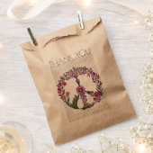 Blumenfrieden - einfaches, modernes Blume Power Geschenktütchen (Ausgeschnitten)