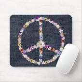 Blumenfriedzeichen Mousepad (Mit Mouse)
