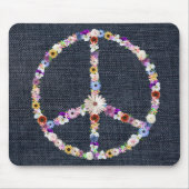 Blumenfriedzeichen Mousepad (Vorne)