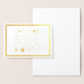 Blumenfrohe Weihnachtskarte Folienkarte (Anzeige)