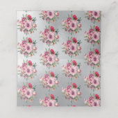 Blumenfrostische Winterferien Rose Hochzeitskarten Platzkarte (Innenseite Aufgefaltet)