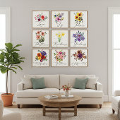 Blumenfrüchte Poster