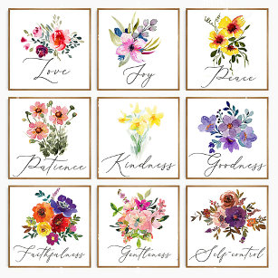 Blumenfrüchte Poster