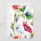 Blumenfrühling Brautdusche Einladung (Rückseite)