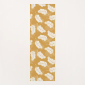 Blumenfrühling | Goldene und weiße Blätter Yogamatte (Vorderseite)