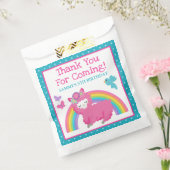 Blumenfrühling Rosa Lama und Regenbogen Geburtstag Geschenktütchen (Versiegelt)