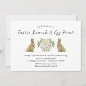 Blumenfrühling Wasserfarbe Osterfest Ei Ostern Bru Einladung (Vorderseite)