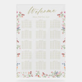 Blumenfrühlings-Begrüßung Acrylschild (Vorderseite)