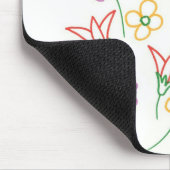 Blumenfrühlingsblumen Zeichnend Collage Mousepads (Ecke)