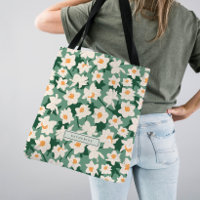 Blumenfrühlingsduft | Mit Monogramm grün