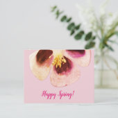 Blumenfrühlingskarte Postkarte (Stehend Vorderseite)