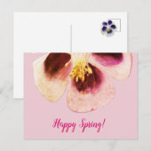 Blumenfrühlingskarte Postkarte (Vorne/Hinten)