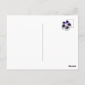 Blumenfrühlingskarte Postkarte (Rückseite)