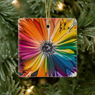 Blumenfrühlingskunst Blumenmuster Keramikornament