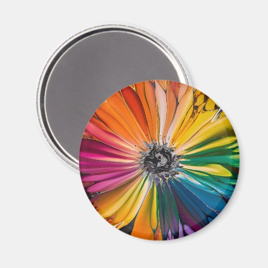 Blumenfrühlingskunst Blumenmuster Magnet (Vorderseite/Rückseite)