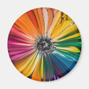 Blumenfrühlingskunst Blumenmuster Magnet