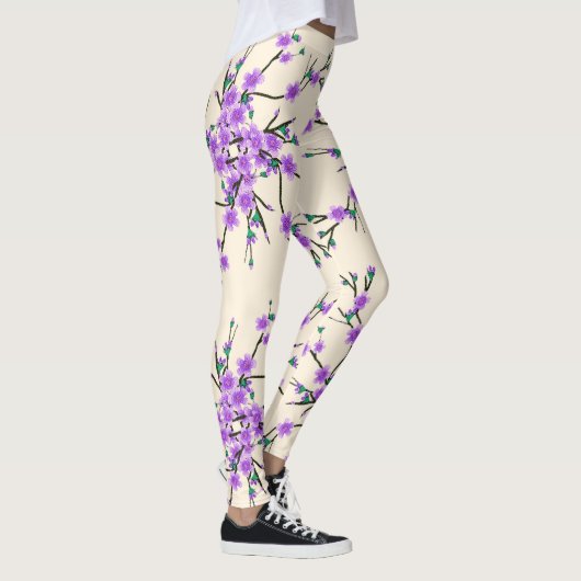 Blumenfrühlingsmuster Leggings (Rechts)