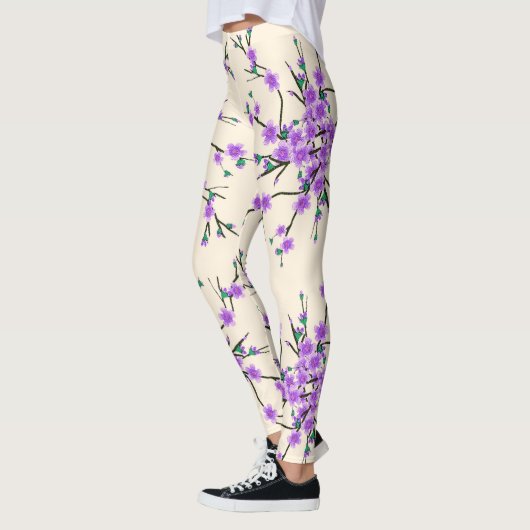 Blumenfrühlingsmuster Leggings (Links)