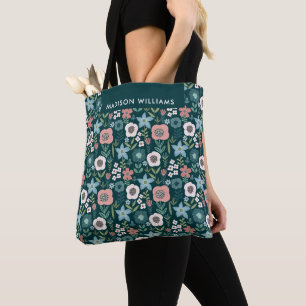 Blumenfrühlingsnadel Blooms Tote Tasche