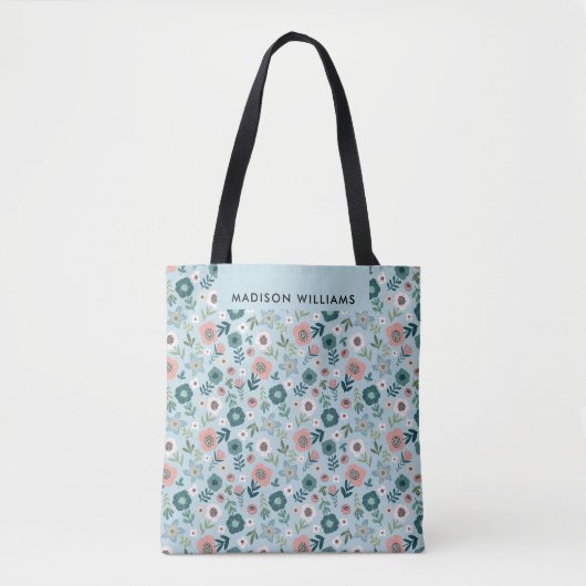 Blumenfrühlingsnadel Blooms Tote Tasche (Vorderseite)