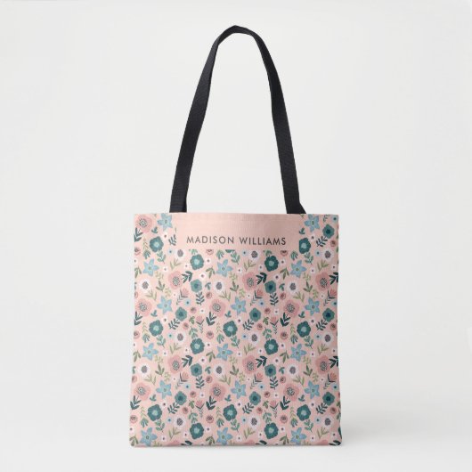 Blumenfrühlingsnadel Blooms Tote Tasche (Vorderseite)