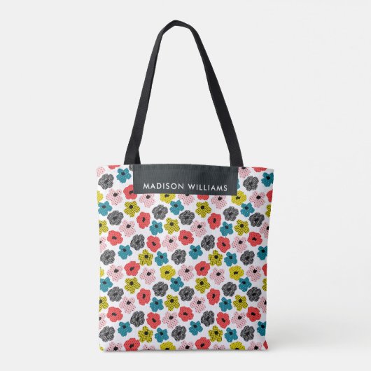 Blumenfrühlingsnadel Blooms Tote Tasche (Rückseite)