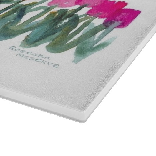 Blumenfrühlingsplatte Schneidebrett (Ecke)