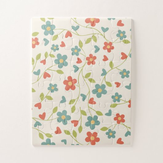 Blumenfrühlingsrätsel Puzzle (Vertikal)