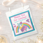 Blumenfrühlingstrauß Llama & Rainbow Birthday Geschenktütchen (Ausgeschnitten)