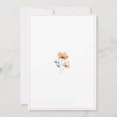 Blumenfuchs Kinderdusche Einladung (Rückseite)