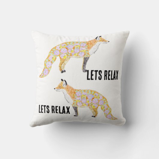 Blumenfuchs Kissen (Rückseite)