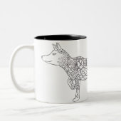Blumenfuchs Zweifarbige Tasse (Links)
