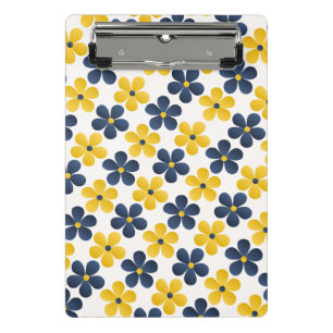 Blumenfusion: Vibrierendes Hintergrunddesign Mini Klemmbrett