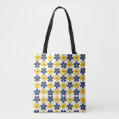 Blumenfusion: Vibrierendes Hintergrunddesign Tasche (Vorderseite)