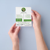 Blumenfußabdrücke, Podiatrie-Klinik, Podiatrist Flyer (Gruppe)