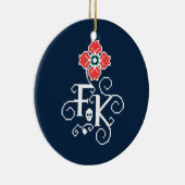 Blumengabe Frida Kahlos | Keramikornament (Rechts)