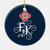 Blumengabe Frida Kahlos | Keramikornament (Hinten)