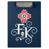 Blumengabe Frida Kahlos | Klemmbrett (Vorderseite)