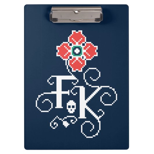 Blumengabe Frida Kahlos | Klemmbrett (Vorderseite)