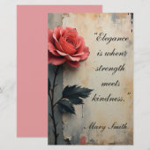 Blumengala  briefpapier (Vorne/Hinten)