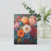 Blumengala  postkarte (Stehend Vorderseite)