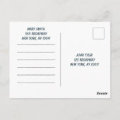 Blumengala  postkarte (Rückseite)